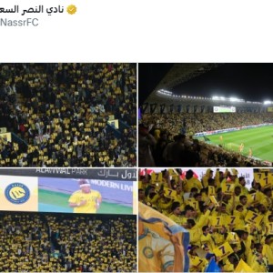 hth-一条战线！胜利球迷全场高举7号声援C罗，俱乐部社媒也晒照力挺